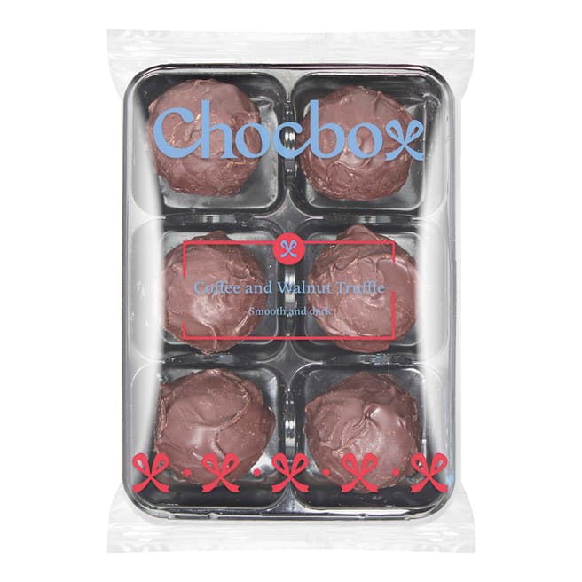 Choc Box Bundle of 6- 6 Piece Dark Chocolate Coffee & Walnut Truffles