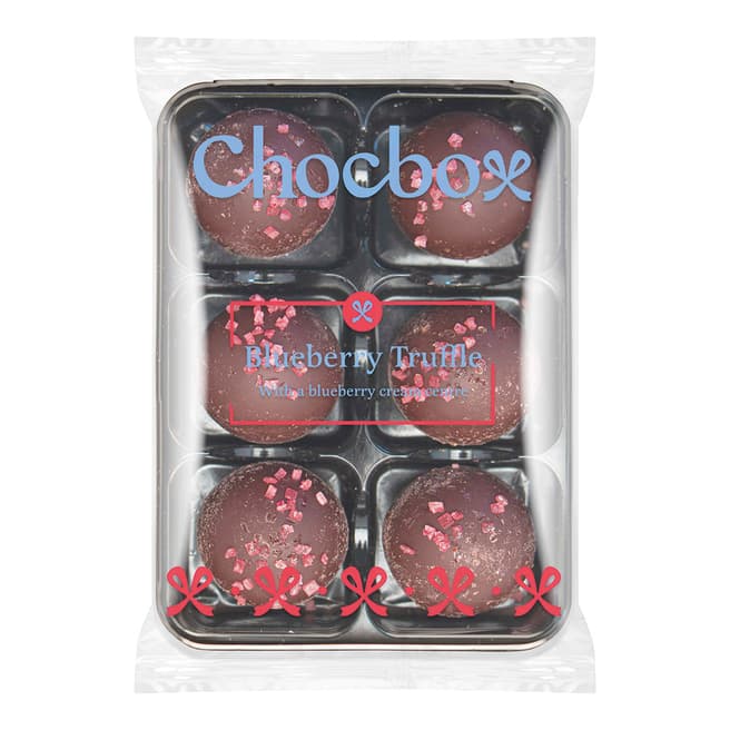 Choc Box Bundle of 6- 6 Piece Blueberry Truffles with Cream Filling