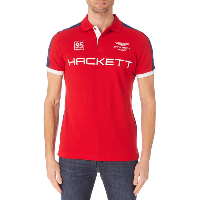 Hackett London Red Aston Martin Polo Shirt