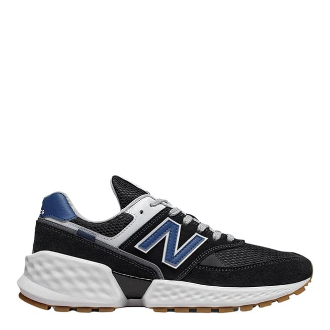 New Balance Black & Blue 574 Sneakers