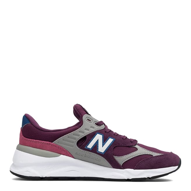 New Balance Purple & White X-90 Sneakers