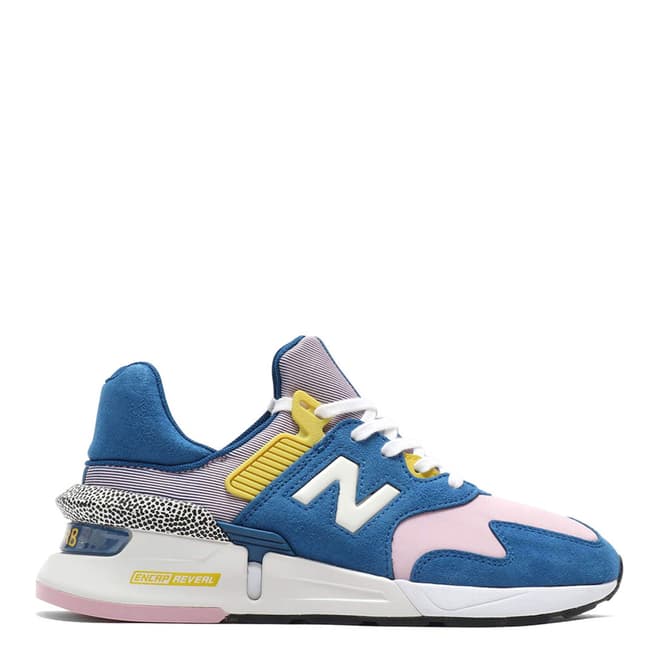 New Balance Blue & Pink 997 Sport Sneakers