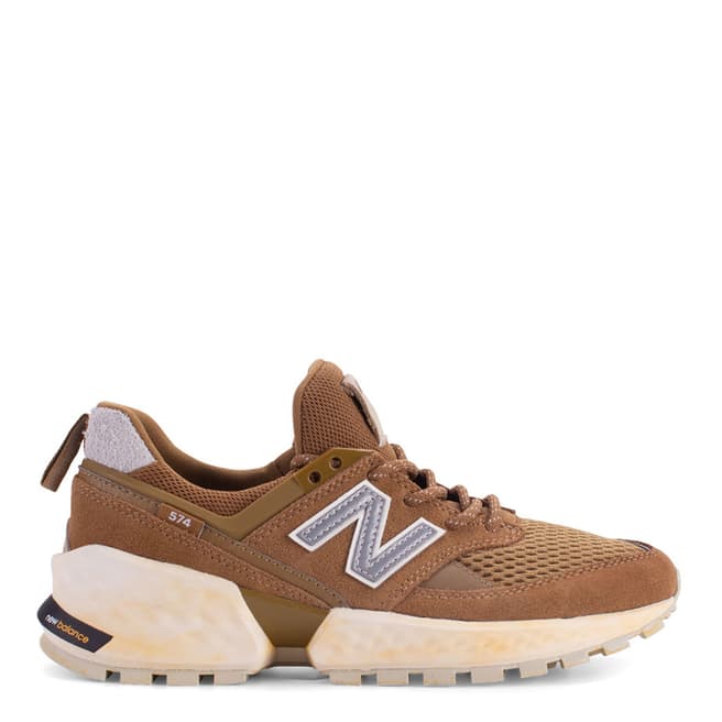 New Balance Brown 574 Sport Sneakers
