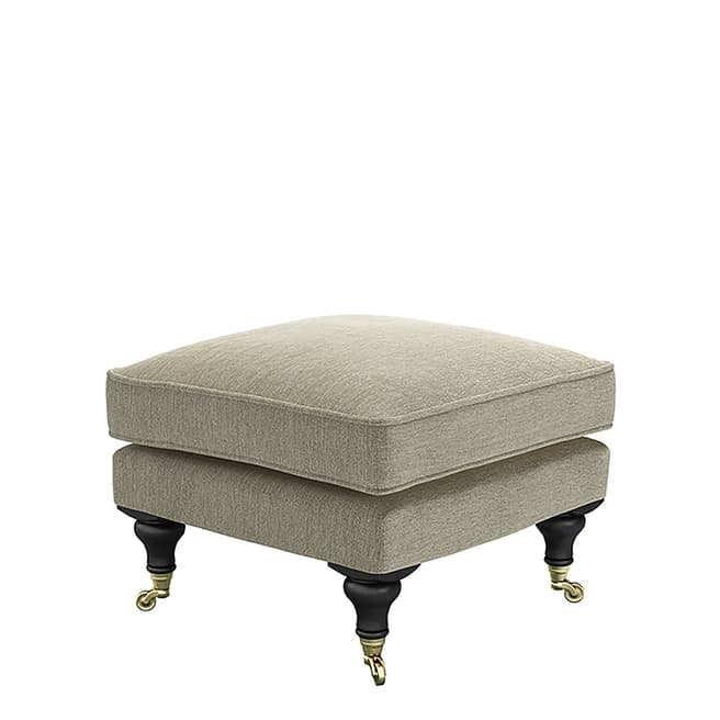 sofa.com Bluebell Small Square Footstool in Cashmere Chenille