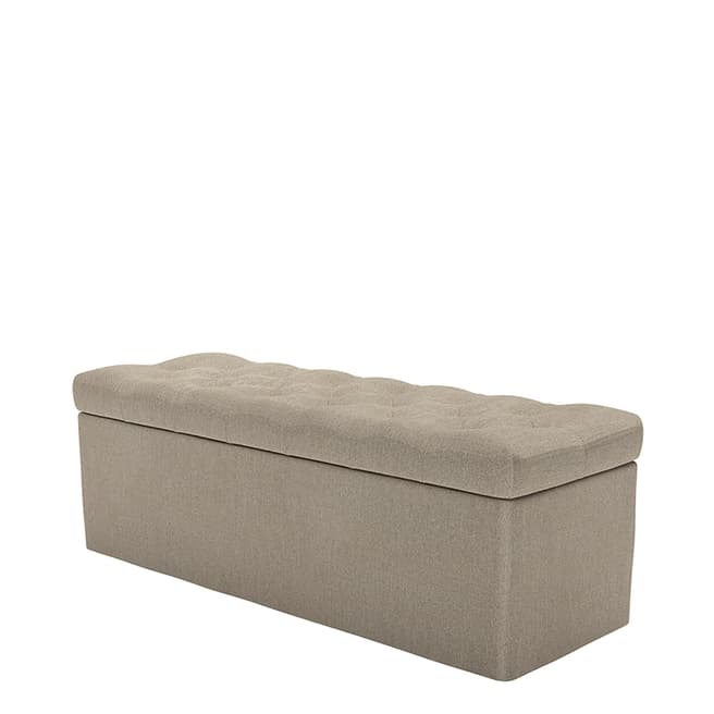 sofa.com Valentin Blanket Box in Cashew Baylee Viscose Linen