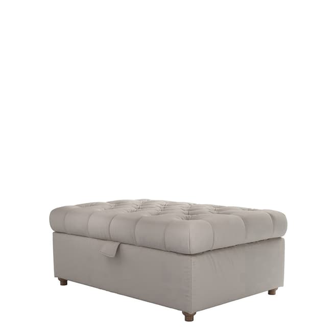 sofa.com Valentin Medium Rectangular Storage Footstool in Stone Brushed Linen Cotton