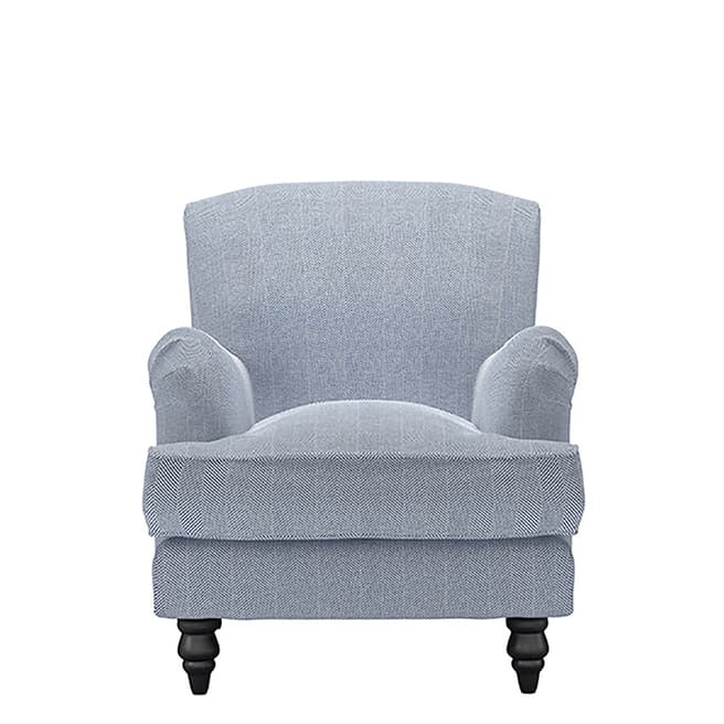 sofa.com Snowdrop Small Armchair in Uniform House Herringbone Weave