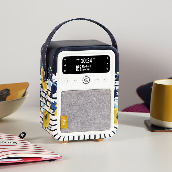 VQ Joules Monty FM/DAB/DAB+ Bluetooth Digital Radio, Winter Camellia Cream