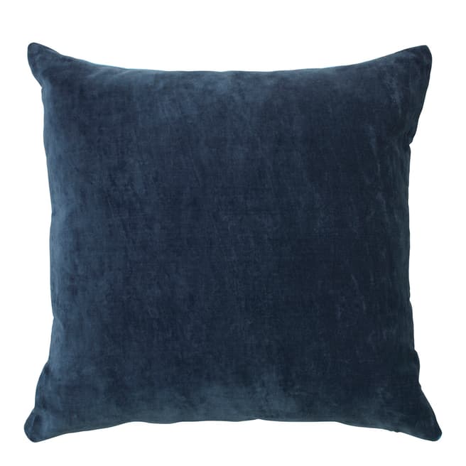 Broste Copenhagen Dark Blue Hjalte Cotton Cushion 50x50cm