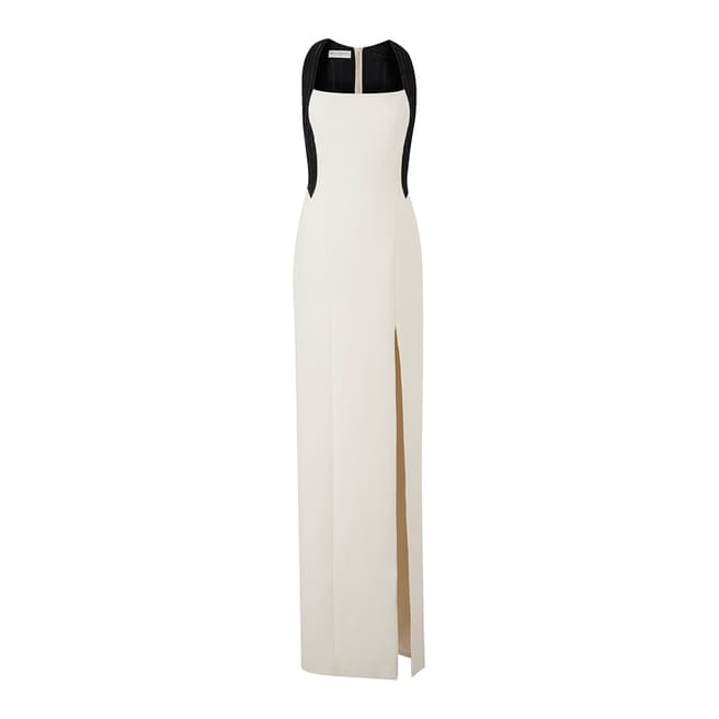 Amanda Wakeley Cream/Black Deco Long Dress