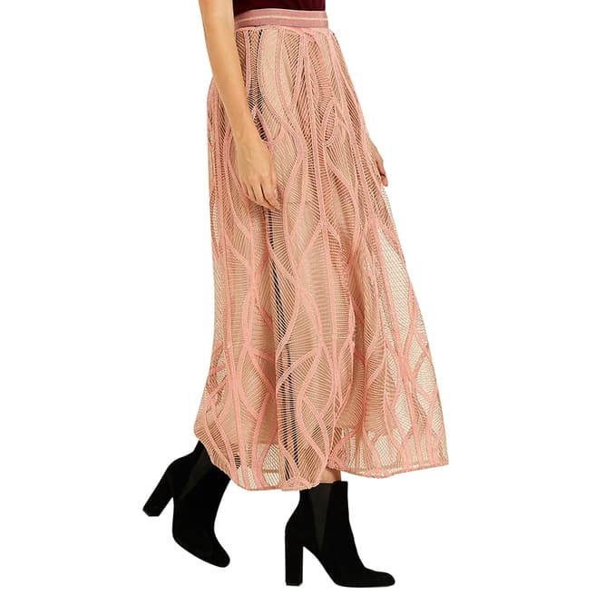 Amanda Wakeley Blush Embroidery Skirt