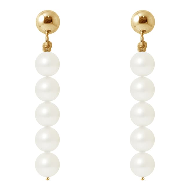 Manufacture Royale Yellow Gold / White Pearl Earrings