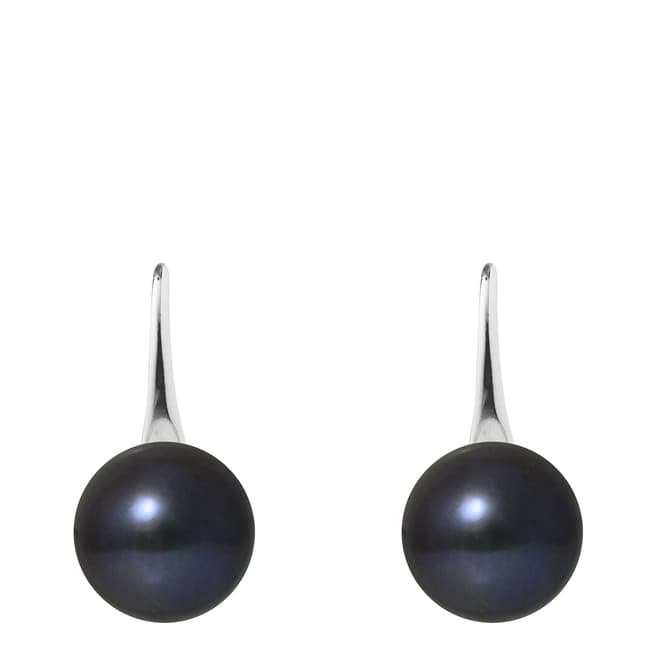 Manufacture Royale Black Pearl Earrings 9-10mm