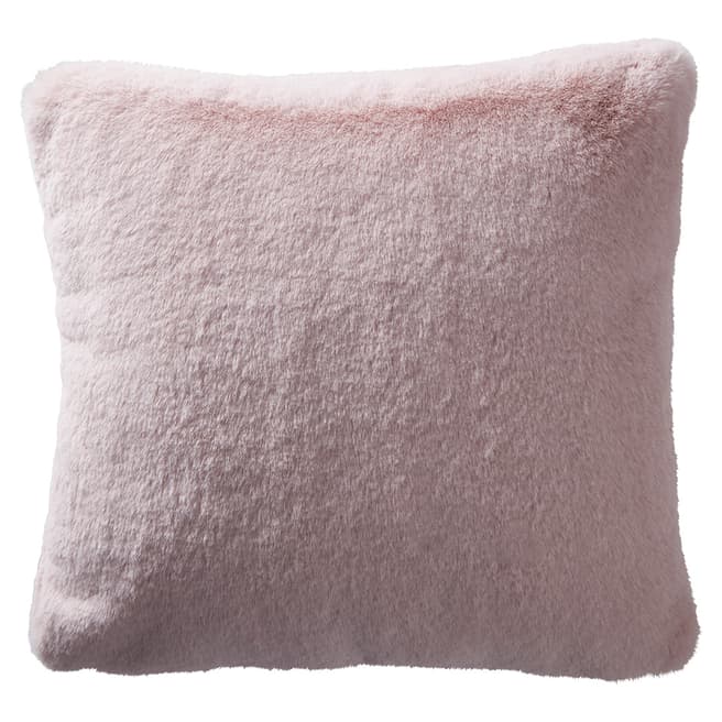 Karen Millen Faux Fur 43x43cm Cushion, Blush