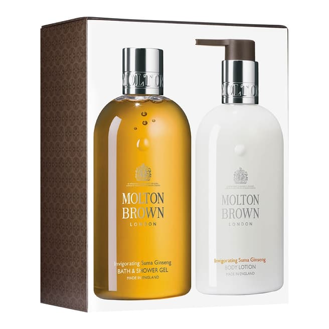 Molton Brown Suma Ginseng  Body Duo Gift 300ml Set Worth £48