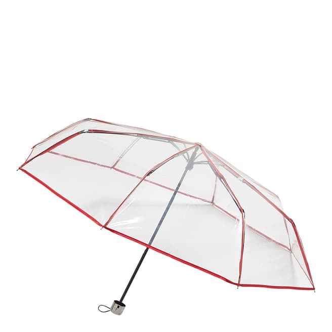 Dans l'air du temps Transparent / Red Border Umbrella