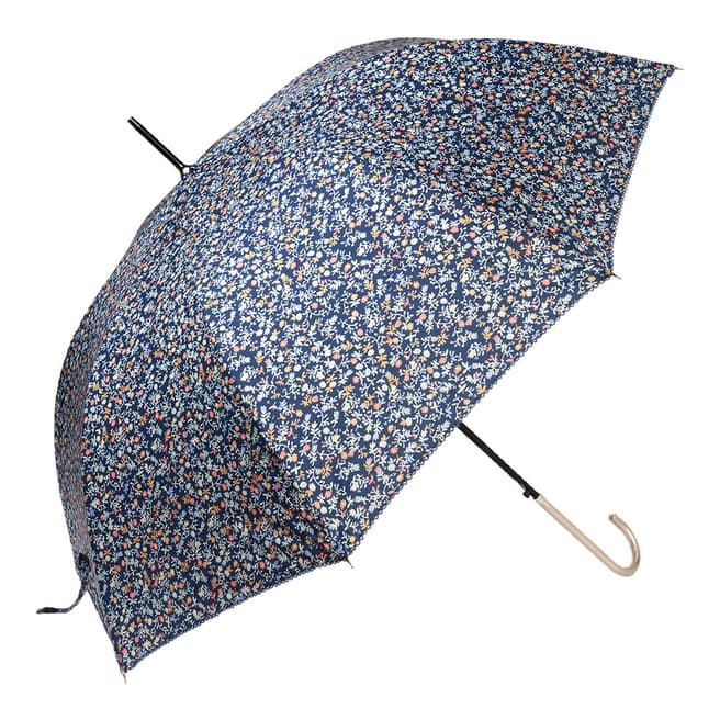 Le Monde du Parapluie Navy Flowers Umbrella