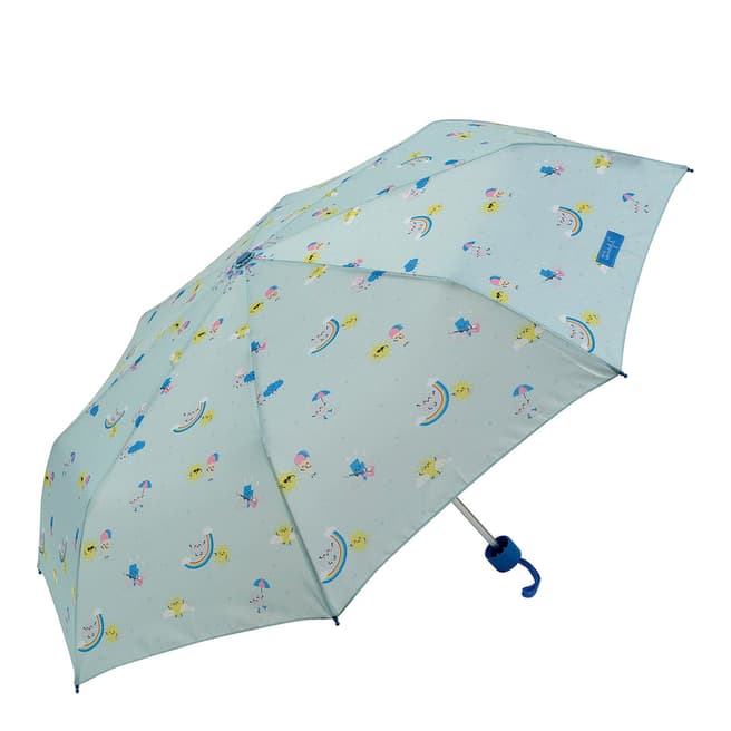 Mister Wonderful Blue Folding Umbrella