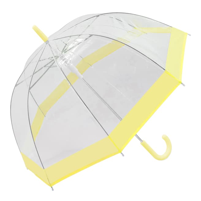 Susino Transparent / Yellow Border Birdcage Umbrella