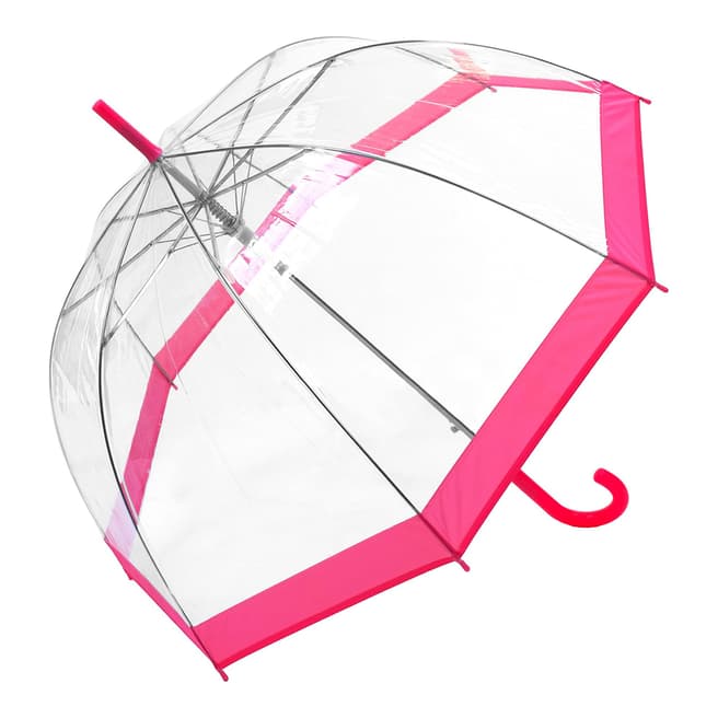 Susino Transparent / Pink Border Birdcage Umbrella