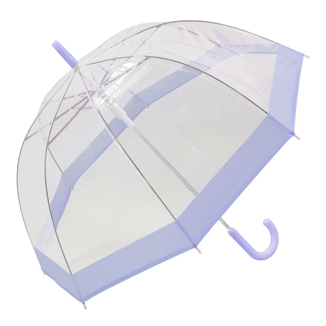 Susino Transparent / Purple Border Birdcage Umbrella