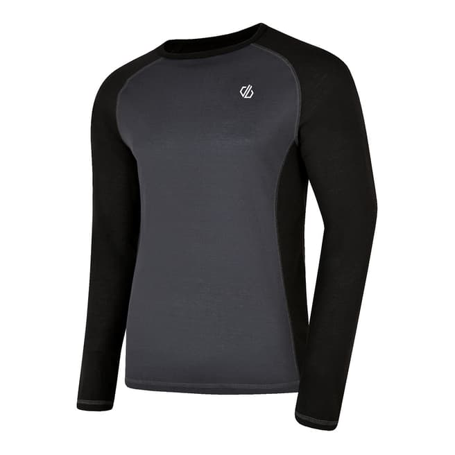 Dare2B Black/Charcoal Exchange Long Sleeve T Shirt
