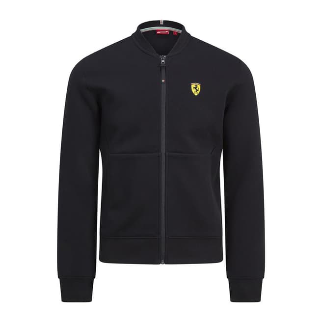Scuderia Ferrari Men's Black Sweat Jacket