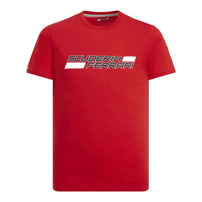 Scuderia Ferrari Red Logo Print Tee