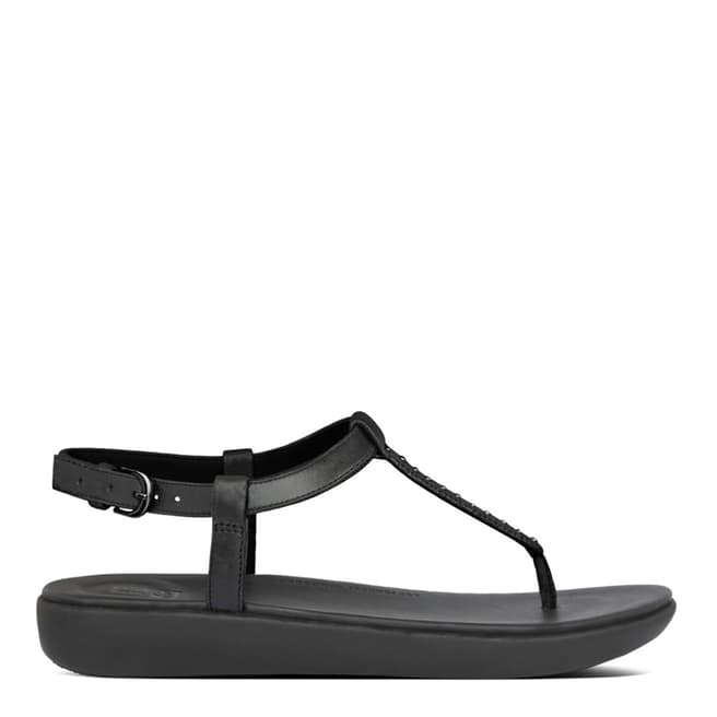 FitFlop Black Tia Microstud Back Strap Sandals