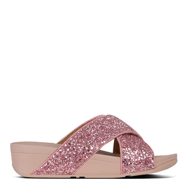 FitFlop Rose Lulu Glitter Slide Sandals