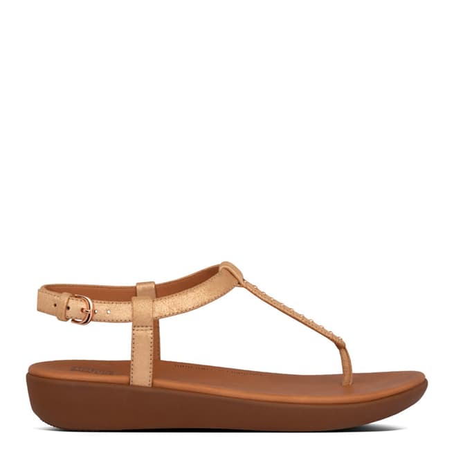 FitFlop Rose Gold Tia Microstud Back Strap Sandals
