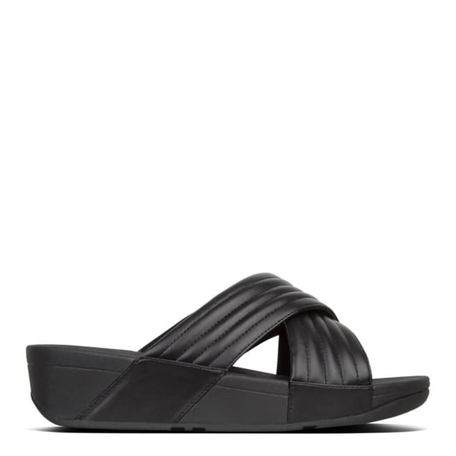 FitFlop Black Lulu Padded Slide Sandals