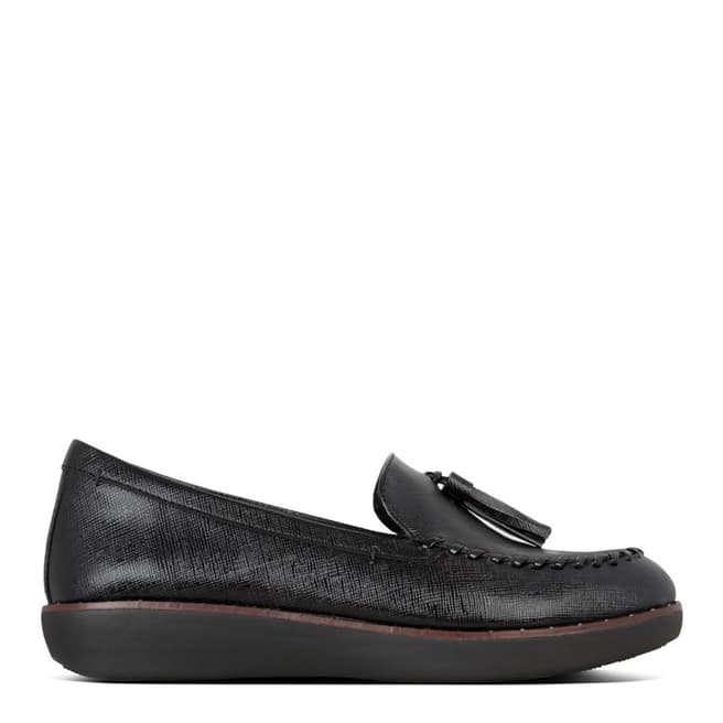 FitFlop Black Petrina Patent Loafers