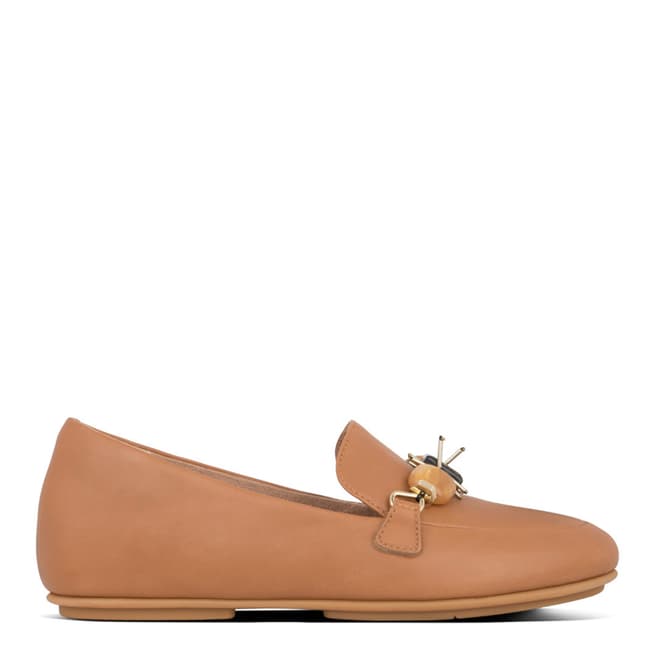 FitFlop Tan Lena Marble Gem Loafers