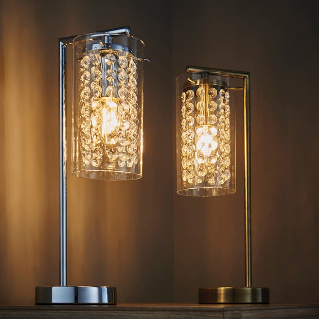 Endon Lighting Chrome/Glass Alda Table Lamp