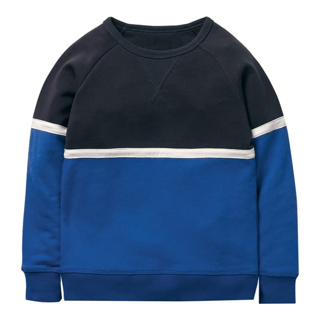 Boden Boys Blue Sporty Sweatshirt