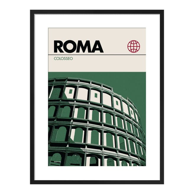 Reign & Hail Rome 35.5x28cm Framed Print
