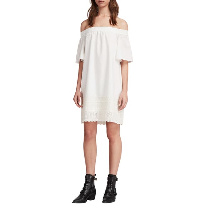 AllSaints White Livia Trixi Dress