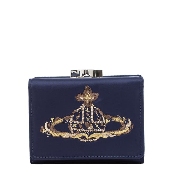 Vivienne Westwood Navy Dolly Small Frame Wallet