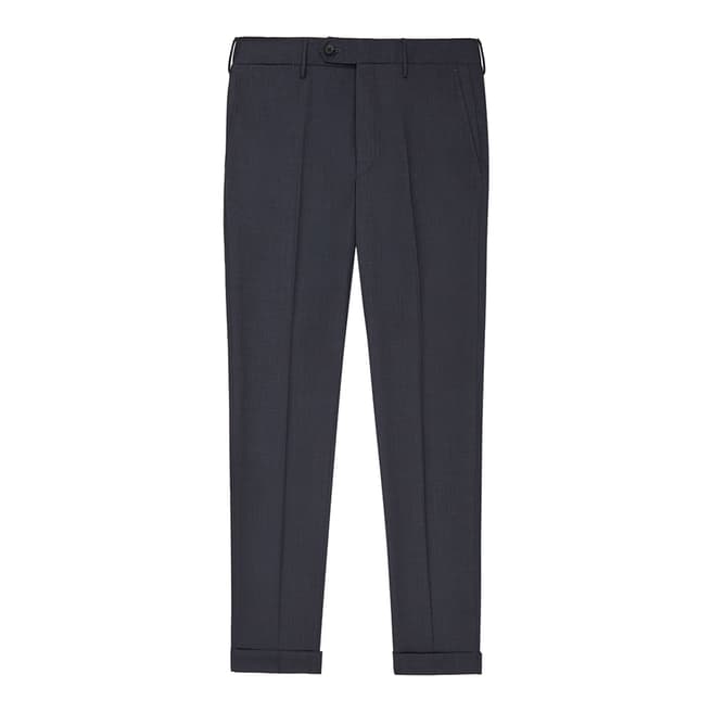 Reiss Navy Chiltern Wool Suit Trousers