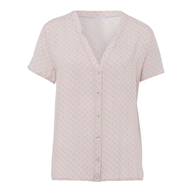 Hanro Sleep & Lounge Minimal Blush Short Sleeve Shirt