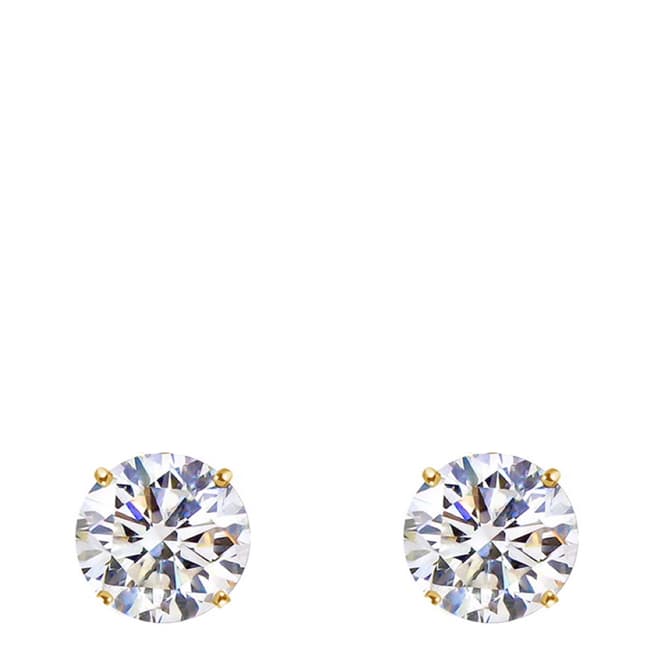 Stephen Oliver 18K Gold Plated CZ Stud Earrings