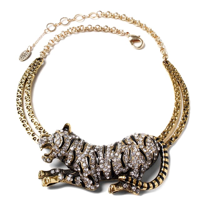 Amrita Singh Antique Gold Tiger Necklace