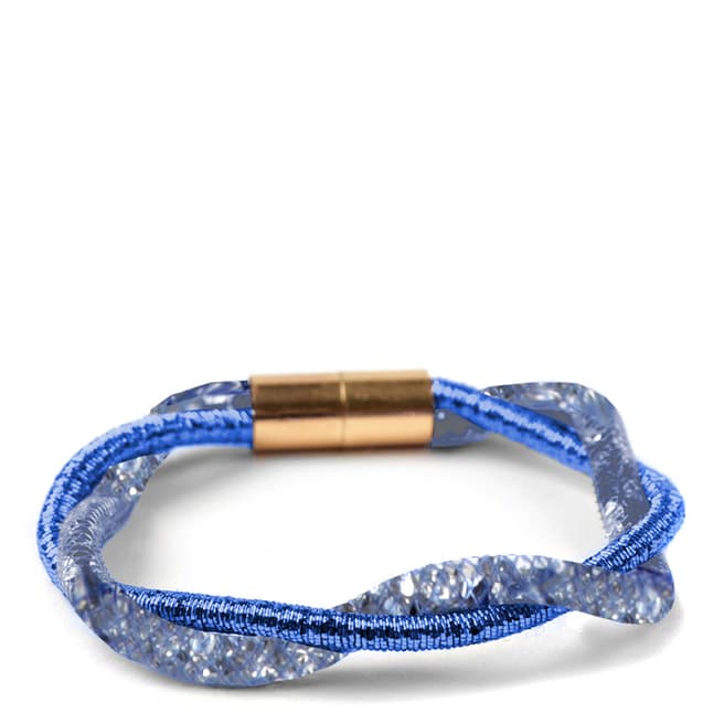 Amrita Singh Blue Crystal Mesh Bracelet
