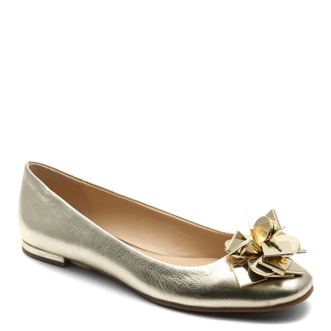 Katy Perry Gold Royal Patent Leather Ballet Flat