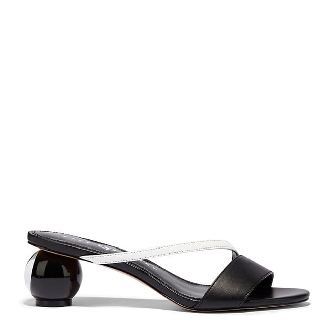 Katy Perry Black/White The Yang Heeled Leather Sandal