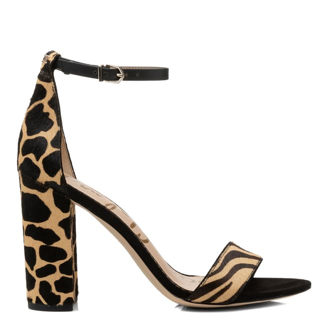 Sam Edelman Multi Safari Zebra Yaro Heeled Sandals
