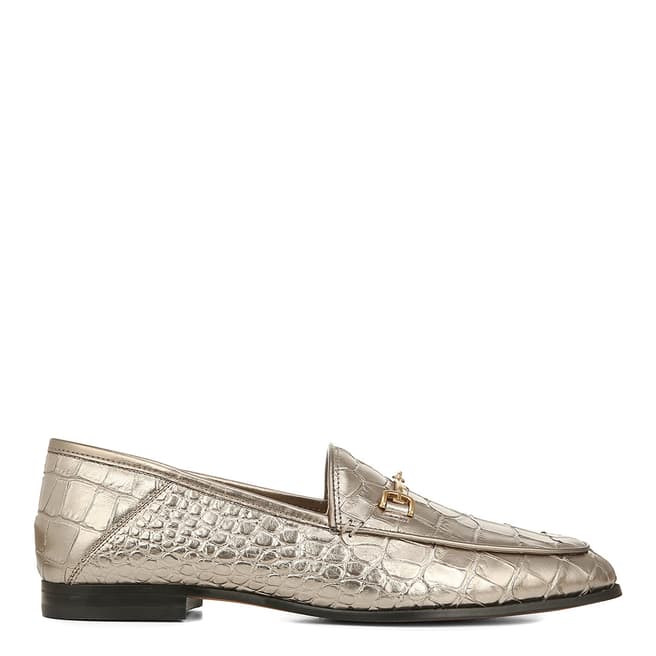 Sam Edelman Gold Croc Leather Loraine Loafers