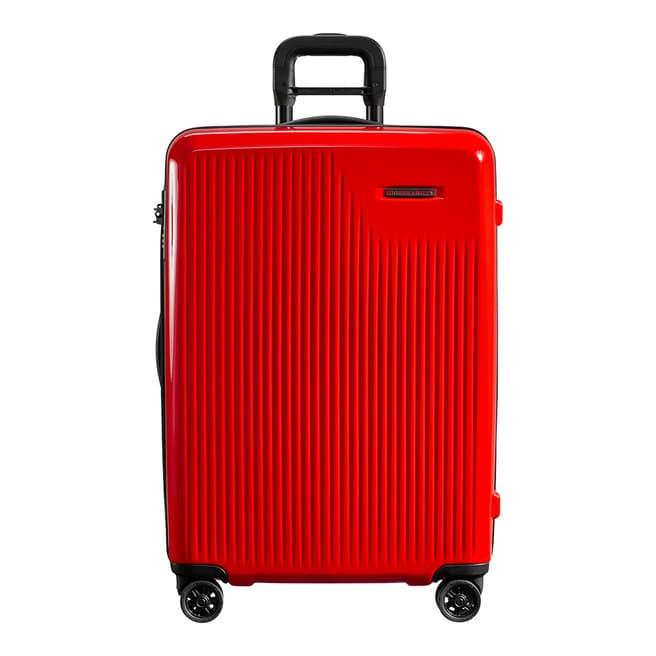 Briggs & Riley Fire Red Medium Expandable Spinner