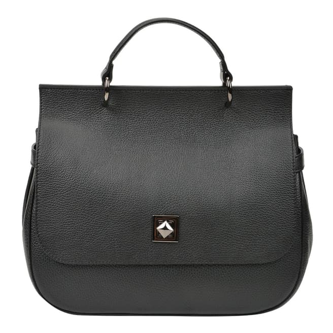 Renata Corsi Black Leather Handbag